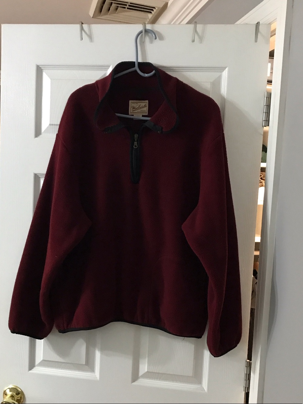 Woolrich Men's Zip-Up Jacket - Burgundy